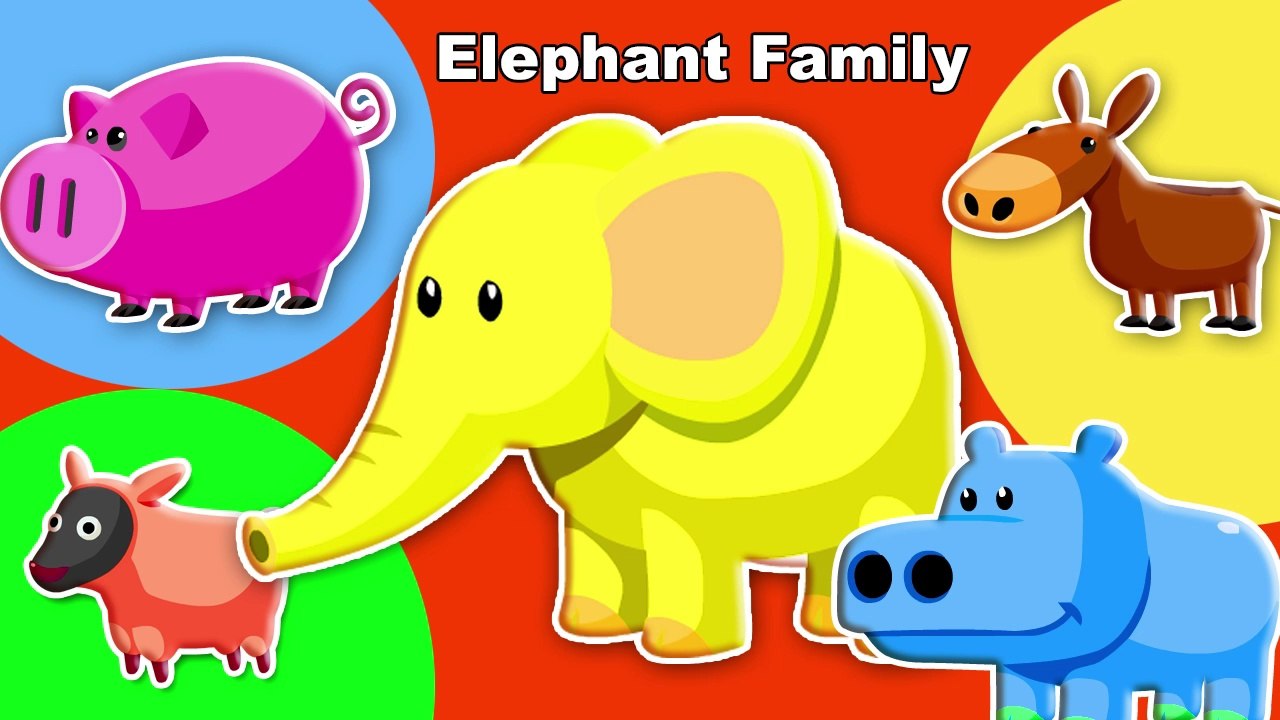 Elephant Finger Family Nursery Rhymes For Children
