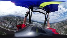 SofaKing Cool Wingsuit Video Pans 360 Degrees