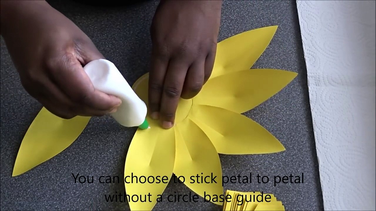 How To Make Adele Giant Paper Flower (sunflower) -
