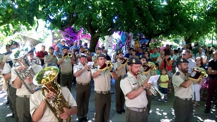 Concierto Banda Militar de la Brilat en los jardines Valle Inclán de Pobra do Caramiñal