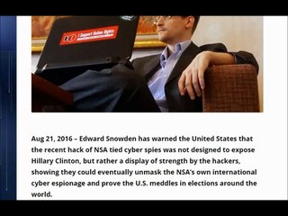 Snowden Claims Russia Can Expose U.S. Meddling In Foreign Elections