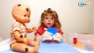 Кукла Ненуко. Доктор Ника лечит игрушку. Укол для Куклы. Видео для детей. Nenuco Doll