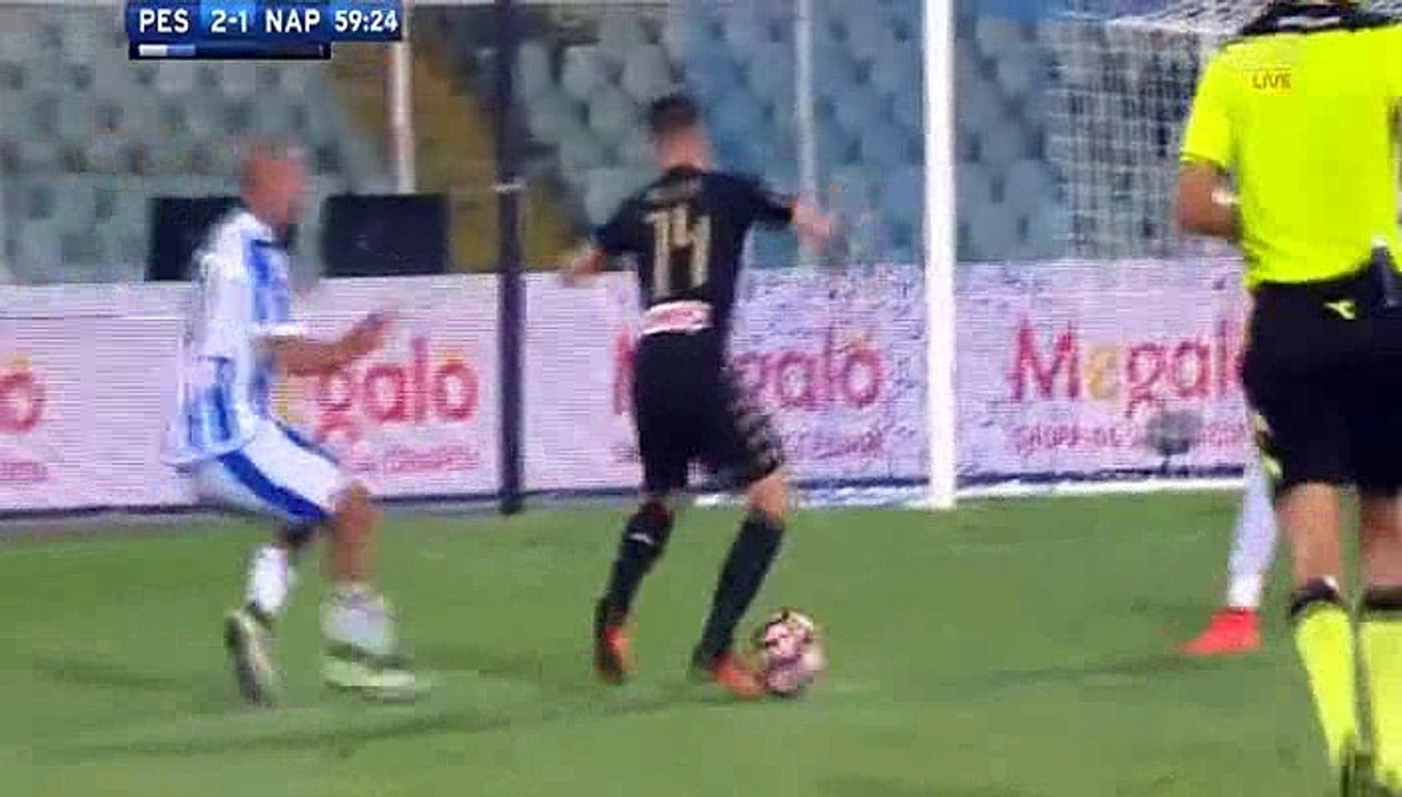 2-1 Dries Mertens Goal HD - Pescara 2-1 Napoli 21-08-2016
