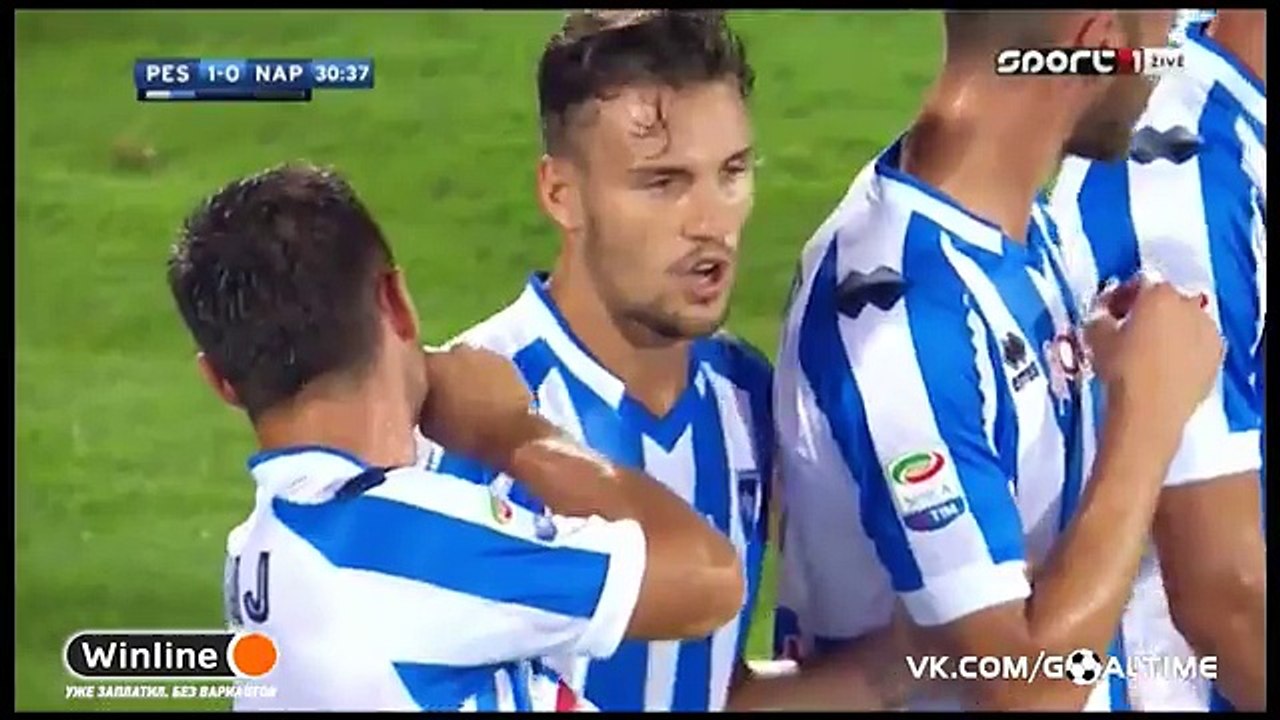 21.08.2016 Pescara 2-2 Napoli   All Goals & full Highlights Serie A