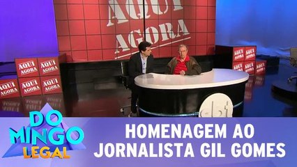 Celso Portiolli recebe o jornalista Gil Gomes