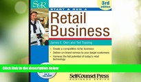 Big Deals  Start   Run a Retail Business (Start   Run Business Series)  Free Full Read Most Wanted