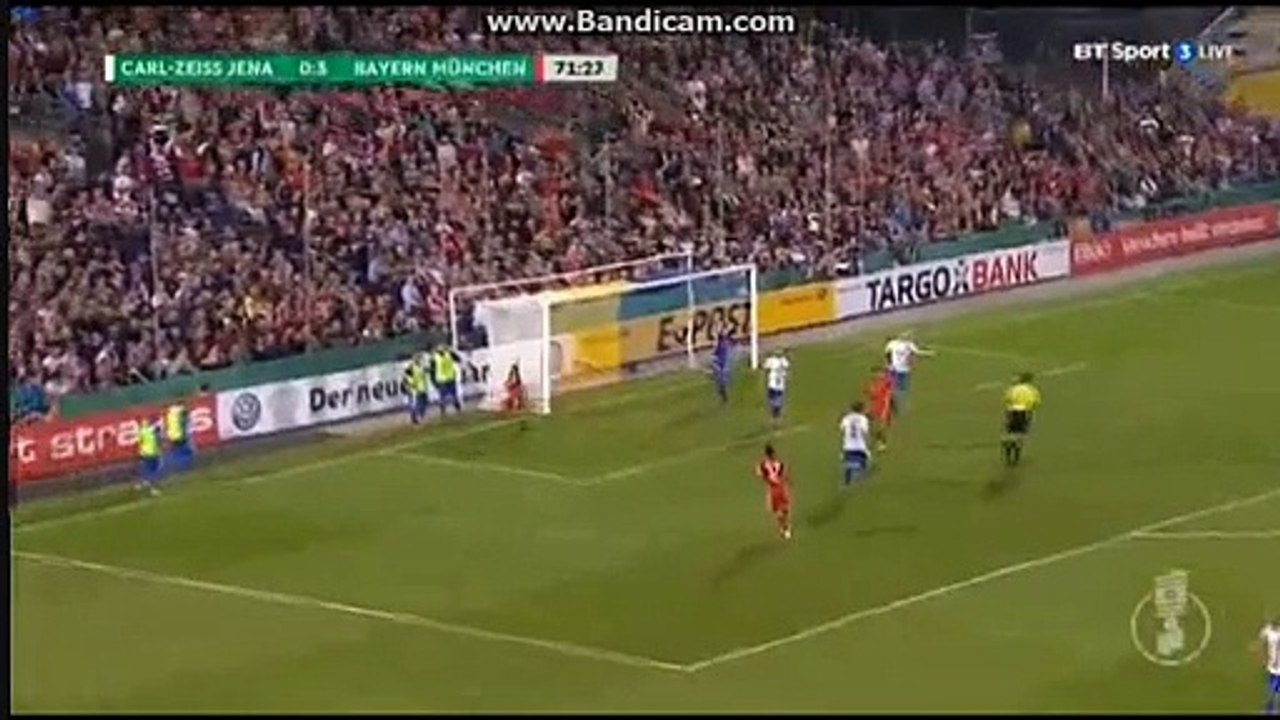 A.Vidal Super Goal Carl Zeiss Jena 0-4 Bayern Munchen 19-08-2016