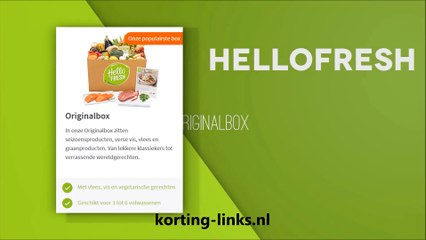 Kortingscode Hellofresh 2016 - Hellofresh Korting