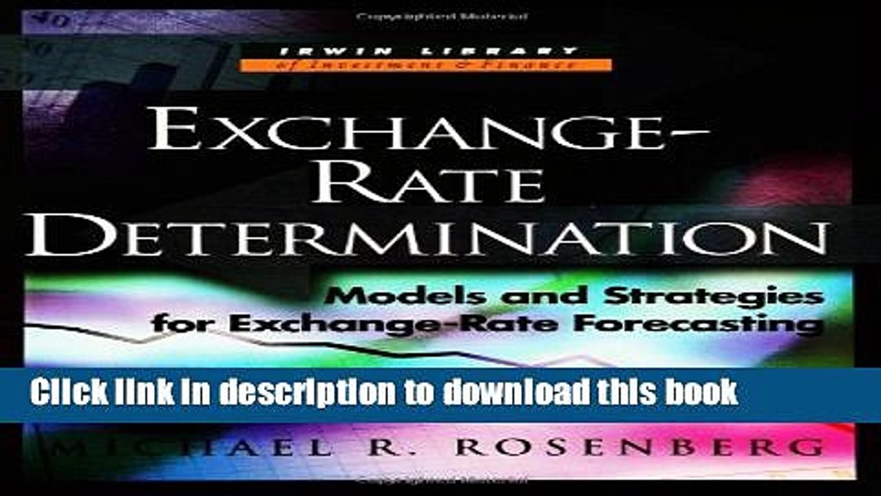 [PDF] Exchange Rate Determination: Models and Strategies for Exchange Rate Forecasting Full Online