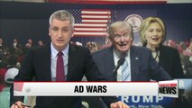 U.S. presidential candidates' campaign ad war heats up