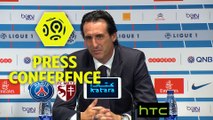 Conférence de presse Paris Saint-Germain - FC Metz (3-0) : Unai EMERY (PARIS) - Philippe  HINSCHBERGER (FCM) - 2016/2017