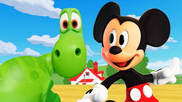 Disney Mickey Mouse's Adventures w- Arlo & Butsh Dinosaurs ( The good Dinosaur ) + Playlist For Kids