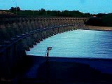 Garrison Dam open floodgates 6-3-11 10:30PM CST