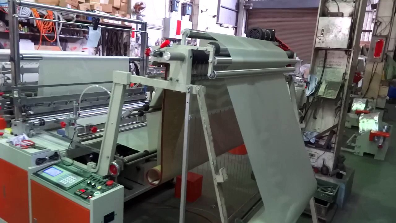 2 in 1 Garbage Bag Folding Machine / Bottom Sealing Bag Making Machine   2 in 1