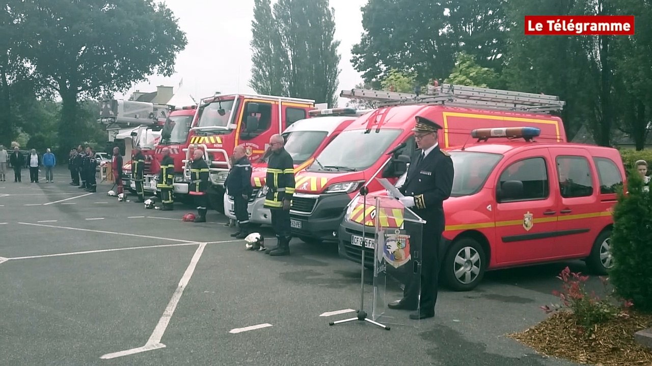 Spézet (29). Les sapeurs-pompiers à l'honneur