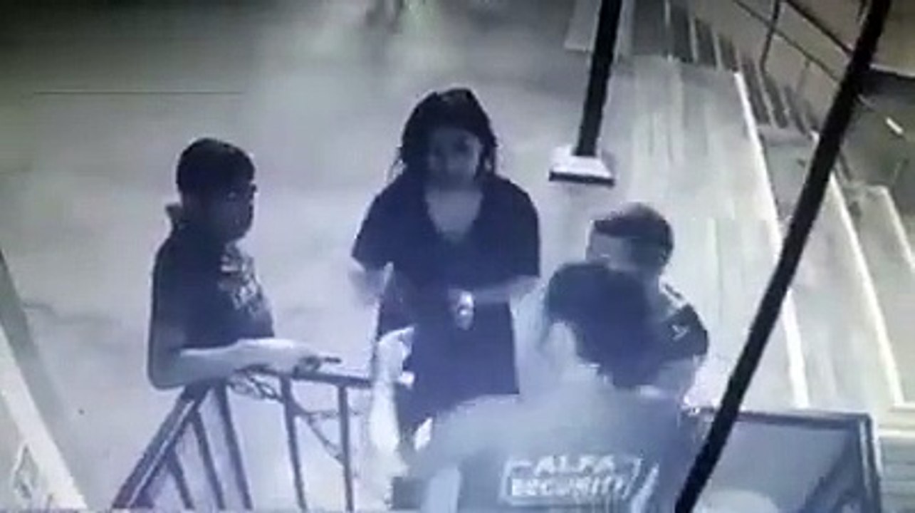 Guy Vomits on Girls Head