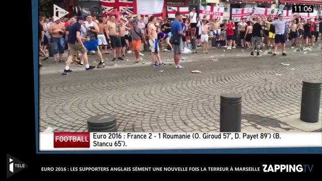 Euro 2016 : Les supporters anglais sèment une nouvelle fois la terreur à Marseille (Vidéo)
