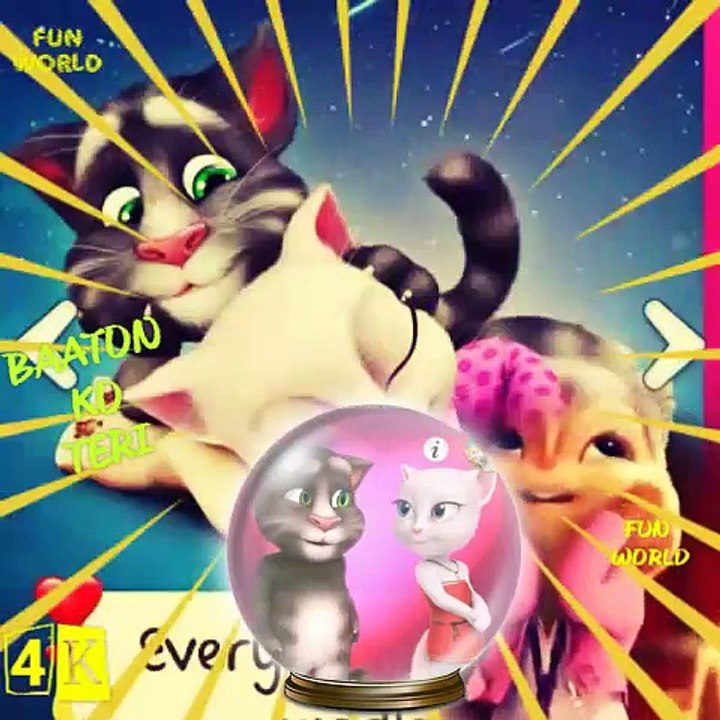 Baato ko Teri - Arijit Singh - All is Well - Full song Chipmunk Version Talking Tom And Angela Version