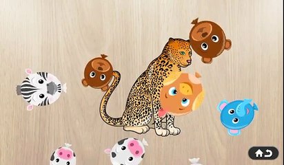 Развивающая игра головоломка для детей пазлы с животными game for kids