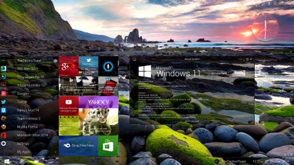 Windows 11 Desktop User Interface Concept - 2016