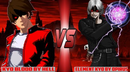 [Mugen - KOF] Clone Blood Kyo (HELL) vs. Element Kyo (Opirus)