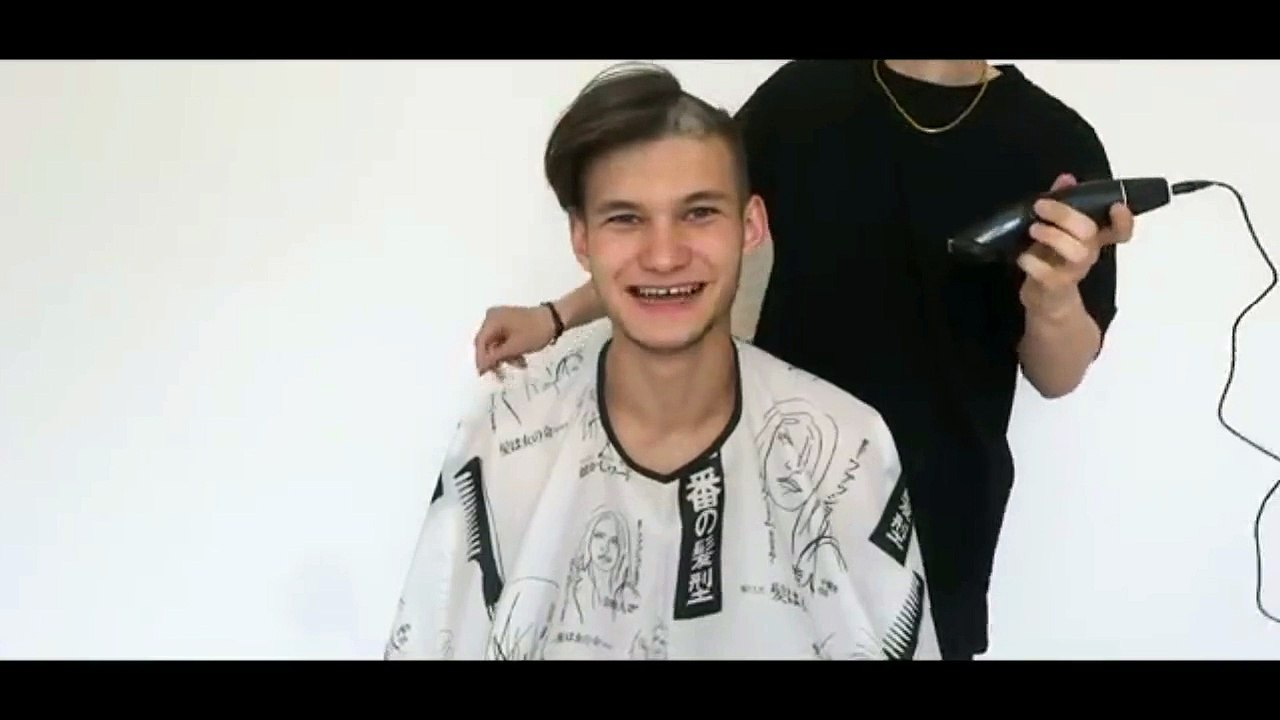 clipper shaved and then razor on tv