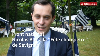 Front national. Nicolas Bay à la "Fête champêtre" de Sévignac (Le Télégramme)