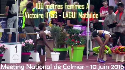 Meeting National de Colmar 2016 100m femmes