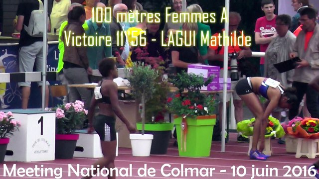 Meeting National de Colmar 2016 100m femmes