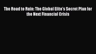 Download The Road to Ruin: The Global Elite's Secret Plan for the Next Financial Crisis  EBook