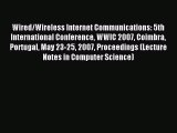 Read Wired/Wireless Internet Communications: 5th International Conference WWIC 2007 Coimbra