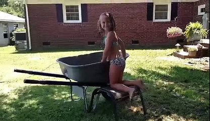 Sophie's homemade swimming pool!