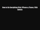 Read How to Do Everything iPod iPhone & iTunes Fifth Edition E-Book Free