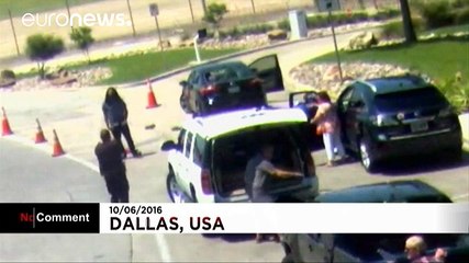 Security cam shows shooting at Dallas Airport