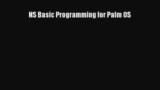 Download NS Basic Programming for Palm OS ebook textbooks