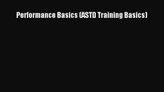 READbook Performance Basics (ASTD Training Basics) READ  ONLINE
