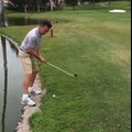 Golf : en tentant un coup difficile, un homme finit à l'eau