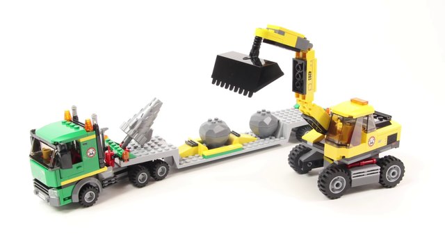 Lego City 4203 Excavator Transporter - Lego Speed Build