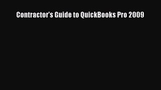 FREE DOWNLOAD Contractor's Guide to QuickBooks Pro 2009 FREE BOOOK ONLINE