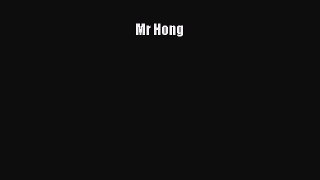 Download Books Mr Hong E-Book Download