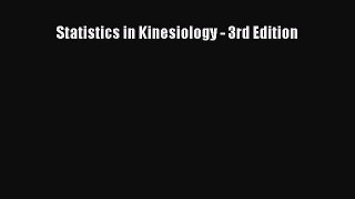 [Download] Statistics in Kinesiology - 3rd Edition PDF Free