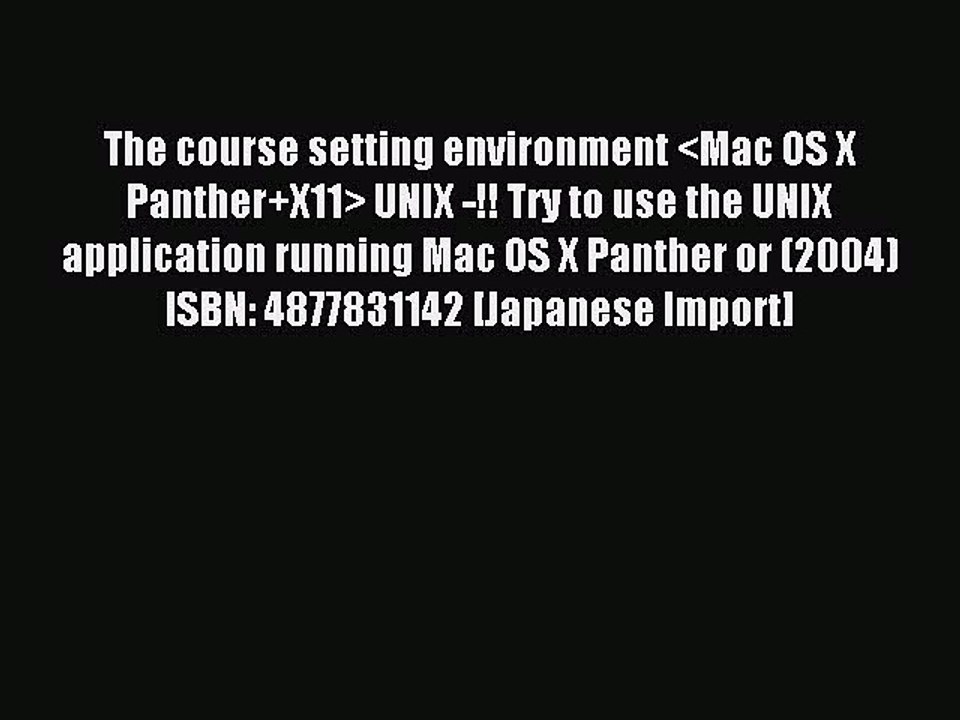 Read The course setting environment  UNIX -!! Try to use the UNIX application