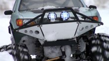 Snow SCALE OFF Road Trail Trucks - MAN Kat1 6x6 vs RC4WD Subzero 4x4