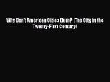 Read Book Why Don't American Cities Burn? (The City in the Twenty-First Century) E-Book Free