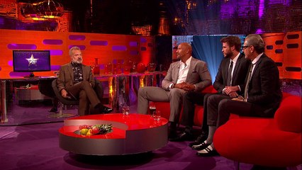Dwayne 'The Rock’ Johnson Reacts To Seth Rogen's Fancy Dress Outfit - The Graham Norton Show