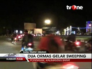 Puluhan Polisi Kawal Sweeping Ormas