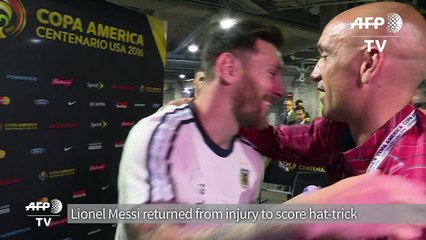 Magical Messi grabs hat-trick as Argentina romp into quarters