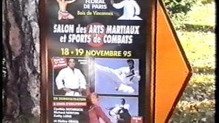Démonstration de kungfu taichi au Salon des arts martiaux paris 1995
