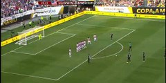 Dempsey free kick Goal- USA 1-0 Paraguay - Copa America