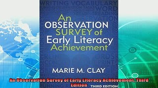 favorite   An Observation Survey of Early Literacy Achievement Third Edition